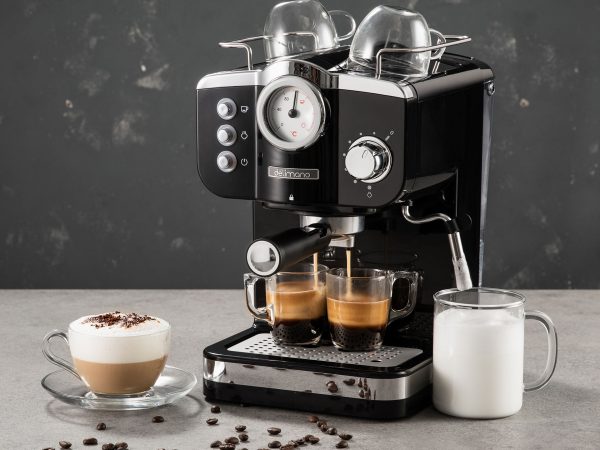 Aparat për kafe Espresso Deluxe Noir Delimano